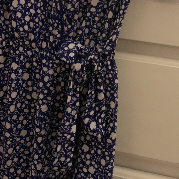 Sienna sky blue and white floral wrap dress - Picture 4 of 5
